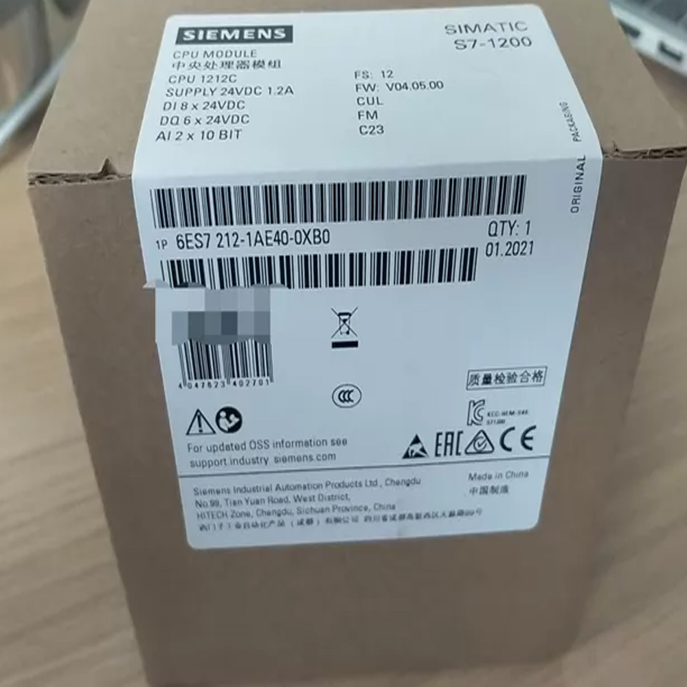 Siemens 6ES7212-1AE40-0XB0 S7-1200 CPU 1212C DC/DC/DC | In Stock